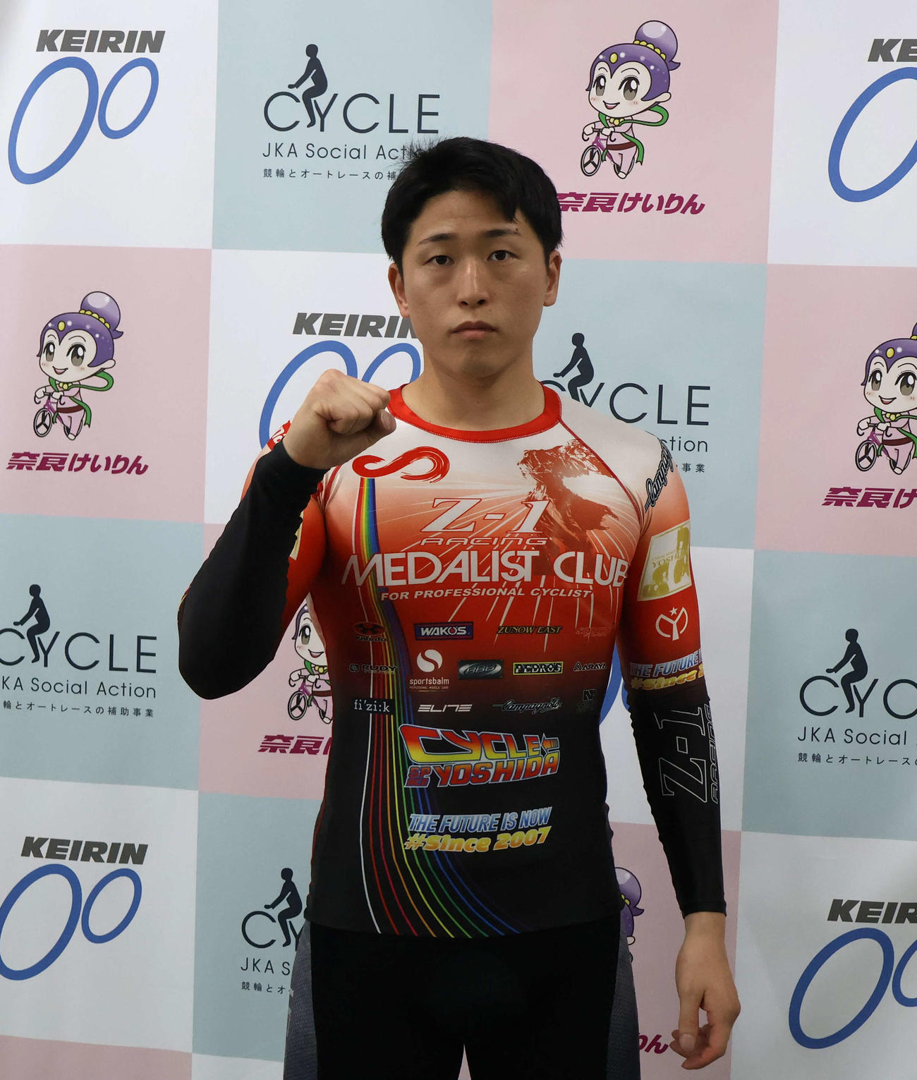 初の奈良バンクでのレースとなる橋本凌汰（撮影・一樹）