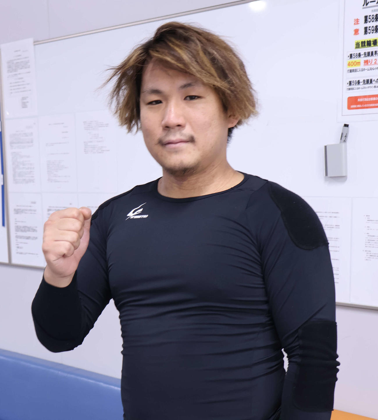 山元大夢がライン重視の走りに徹する（撮影・山田敏明）