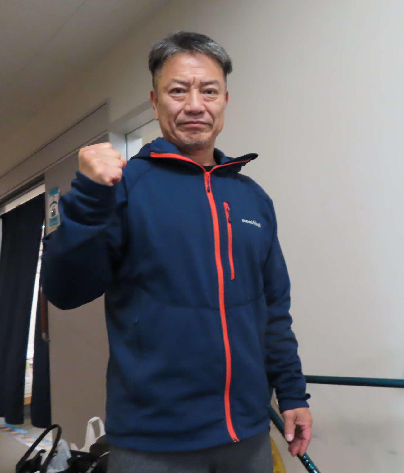 追加参戦に気合十分の宮倉勇（撮影・野島成浩）