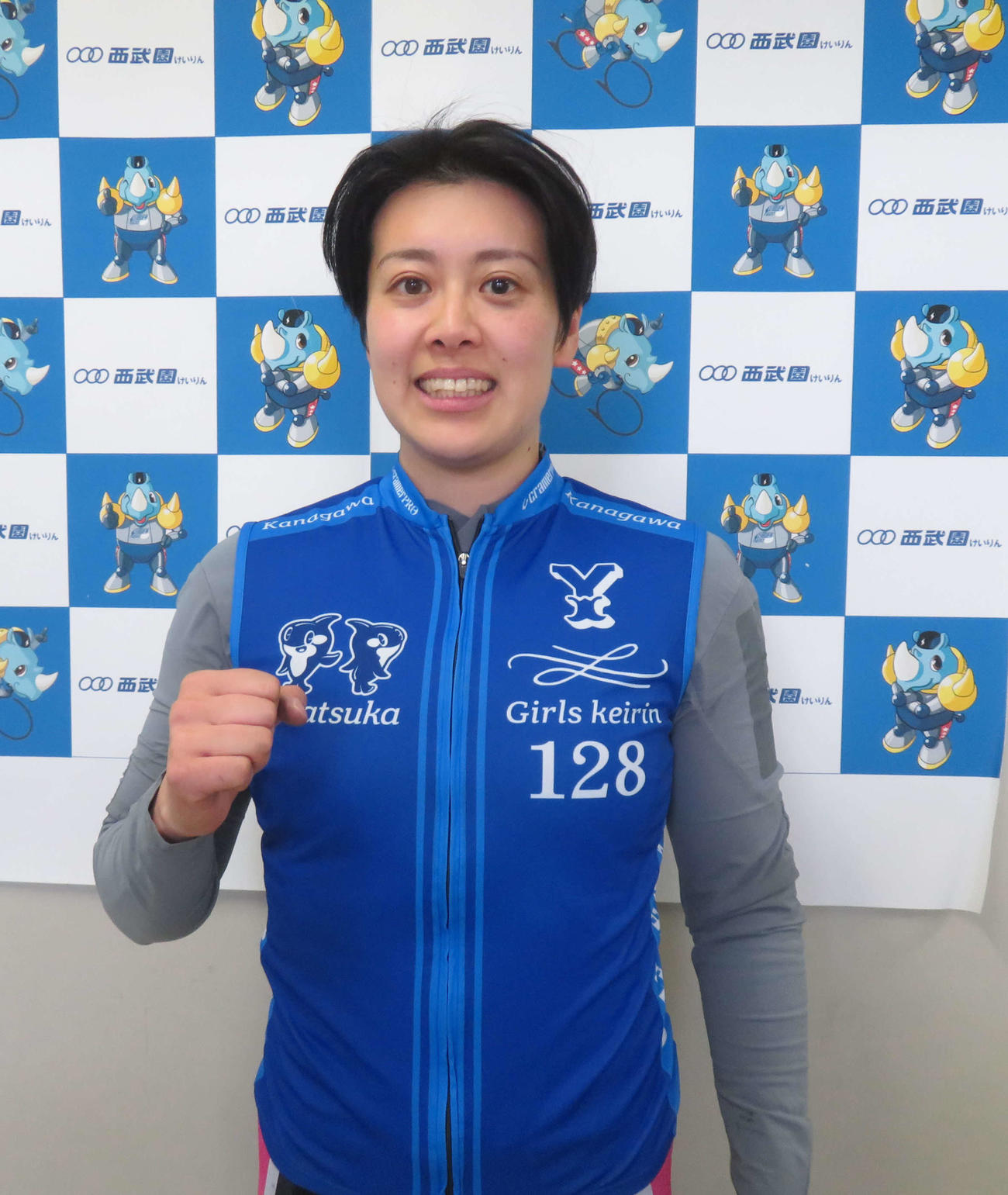 オープニングレースで大穴を演出した新人斉藤由莉（撮影・栗田文人）