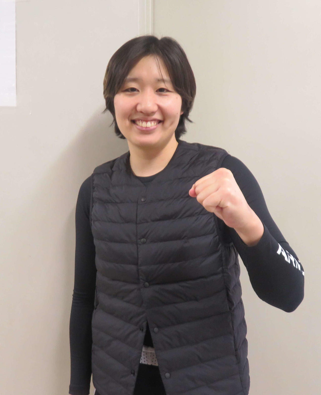 復調気配の岡本二菜（撮影・栗田文人）