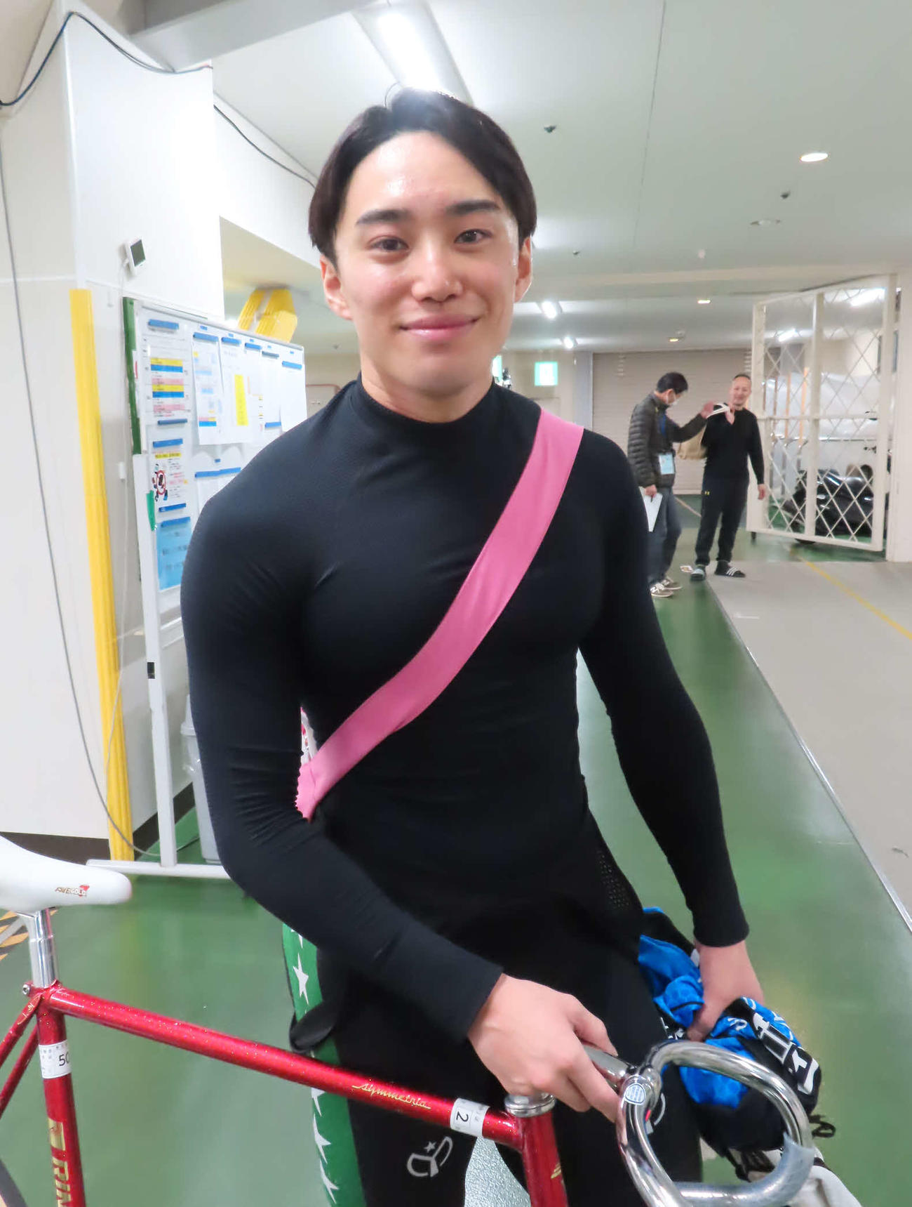 松戸競輪　内容も満点の白星スタートを切った野中龍之介（撮影・野島成浩）