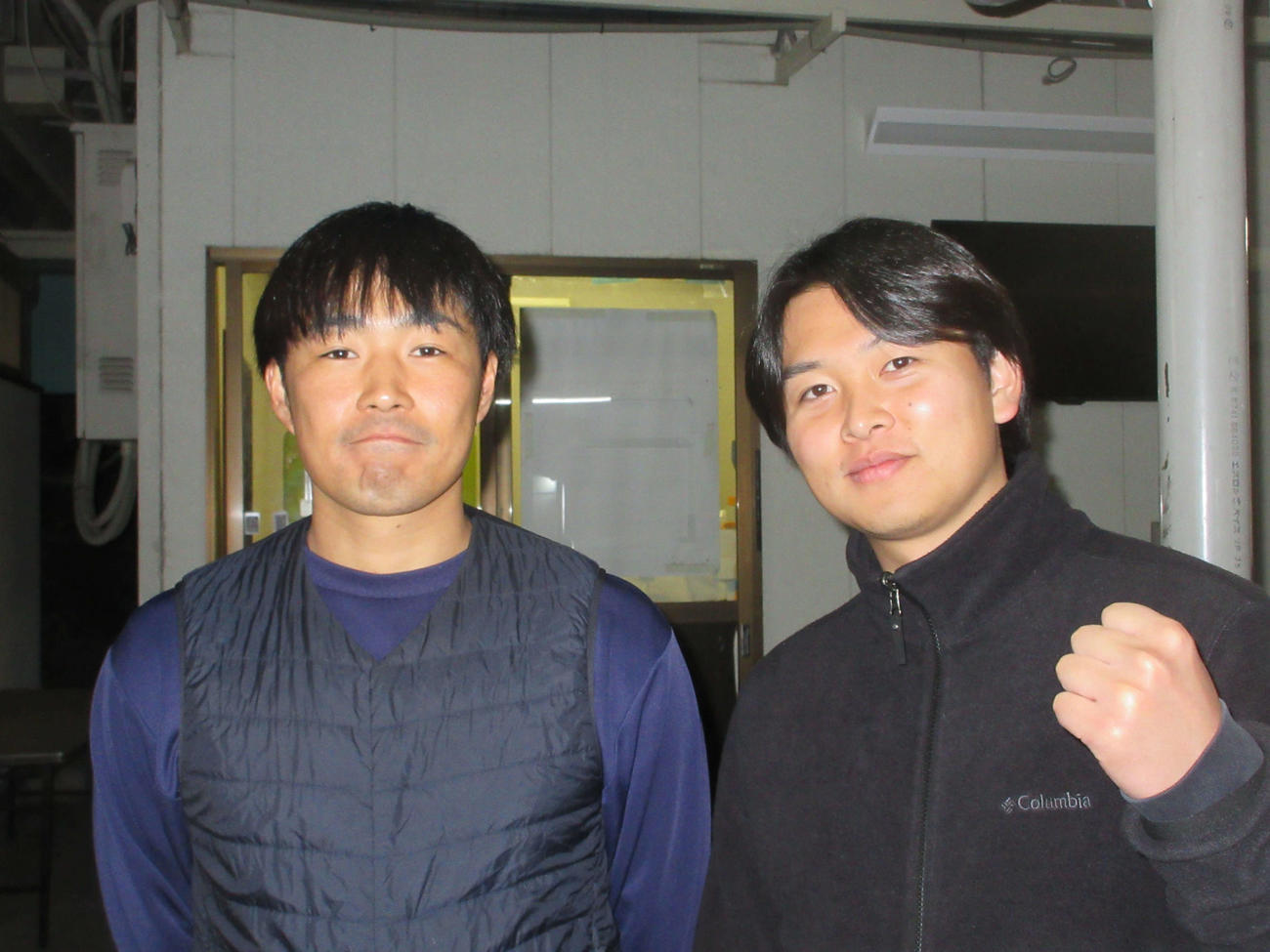 長松大祐（右）と高橋綜一郎の地元コンビの初連係は、見事なワンツーフィニッシュ