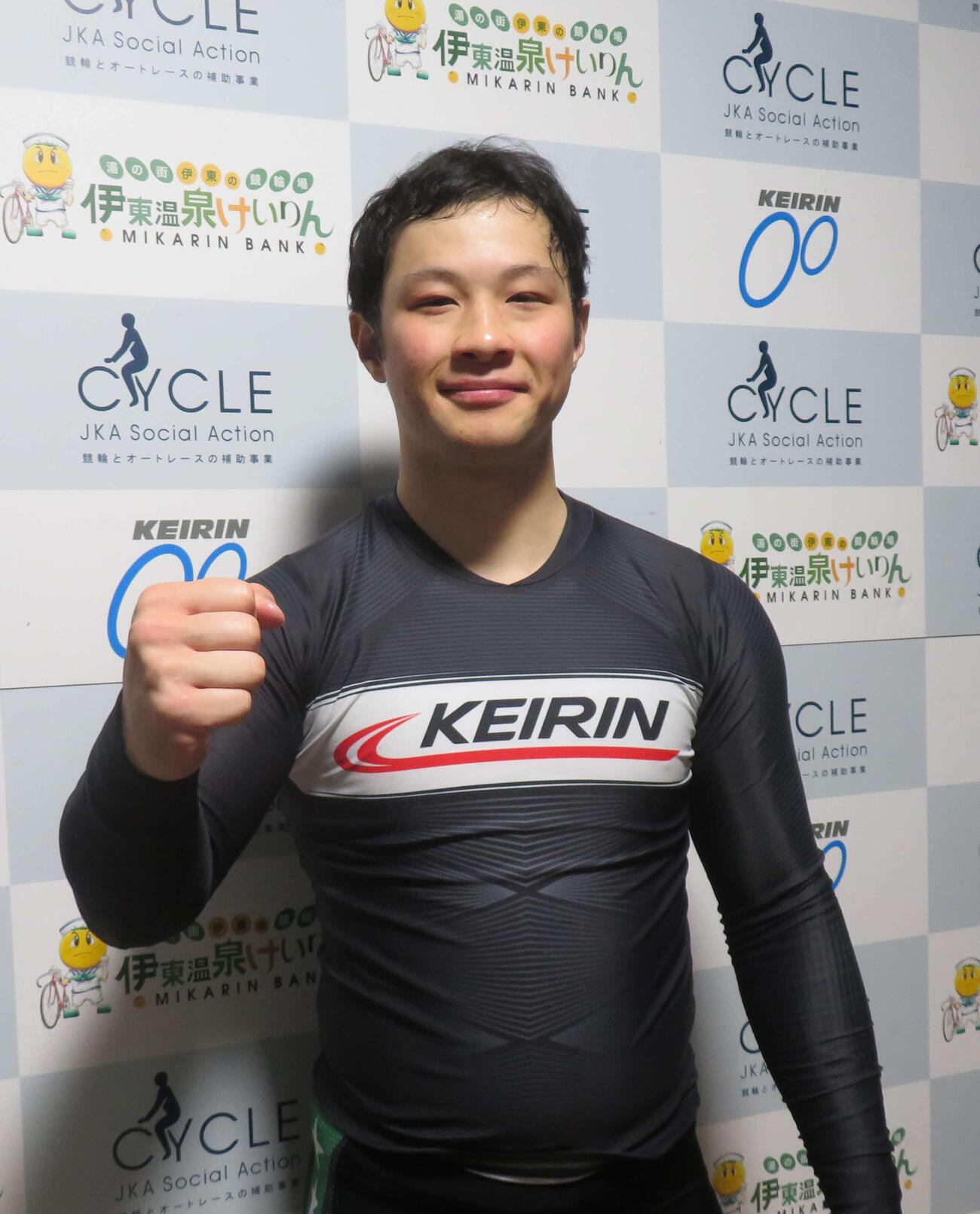 準決を圧勝した野津宏介（撮影・栗田文人）