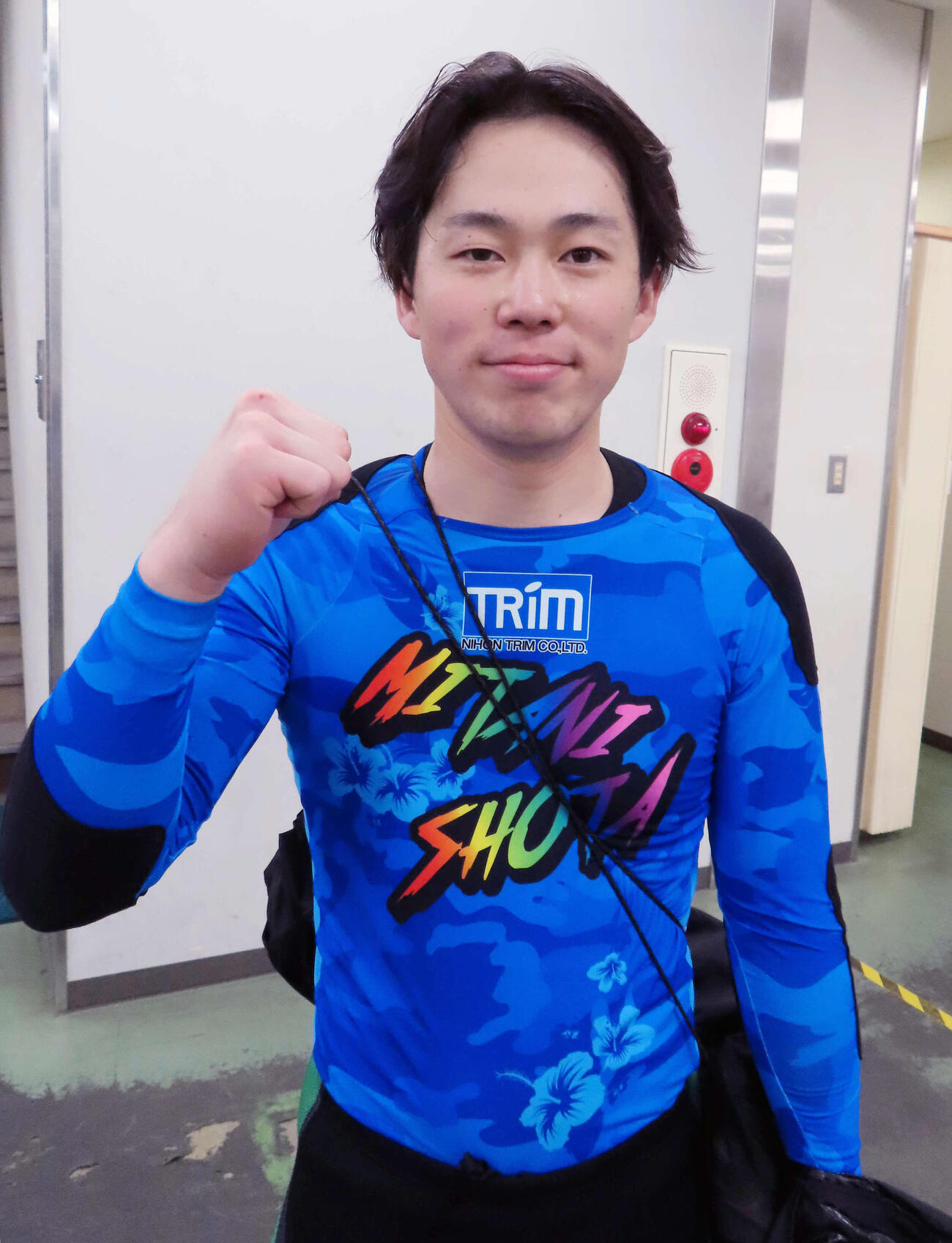 準決で同期の大本隆也に敗れた馬越裕之は決勝でのリベンジを誓った