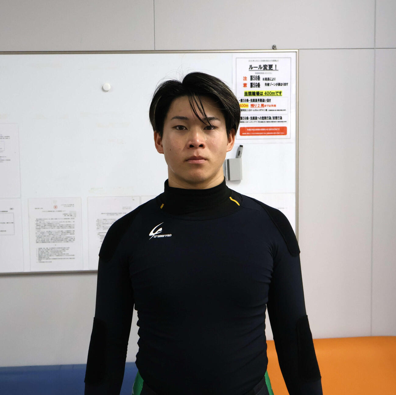 初の完全Vを狙う谷沢優貴（撮影・一　樹）