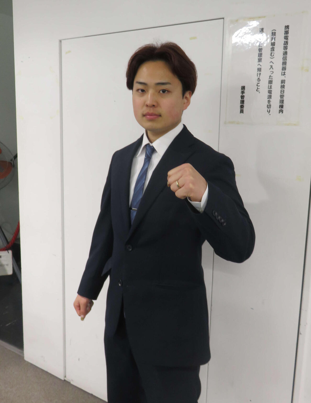 ウエートトレでパワーアップ中の鈴木小次廊