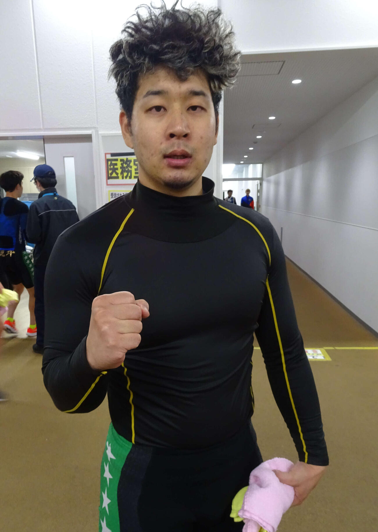 田中会心は予選5Rで吉川希望にまくられたものの3着で準決切符をつかんだ