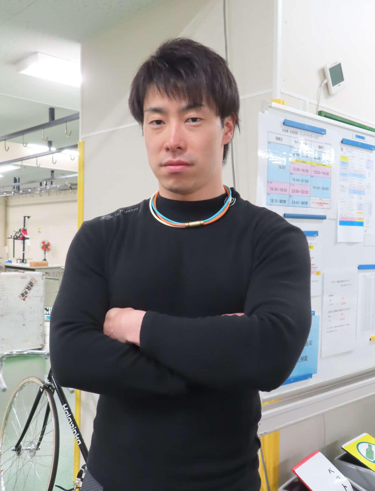 松戸競輪　競走得点トップの立場で張り切る畝木聖（撮影・野島成浩）