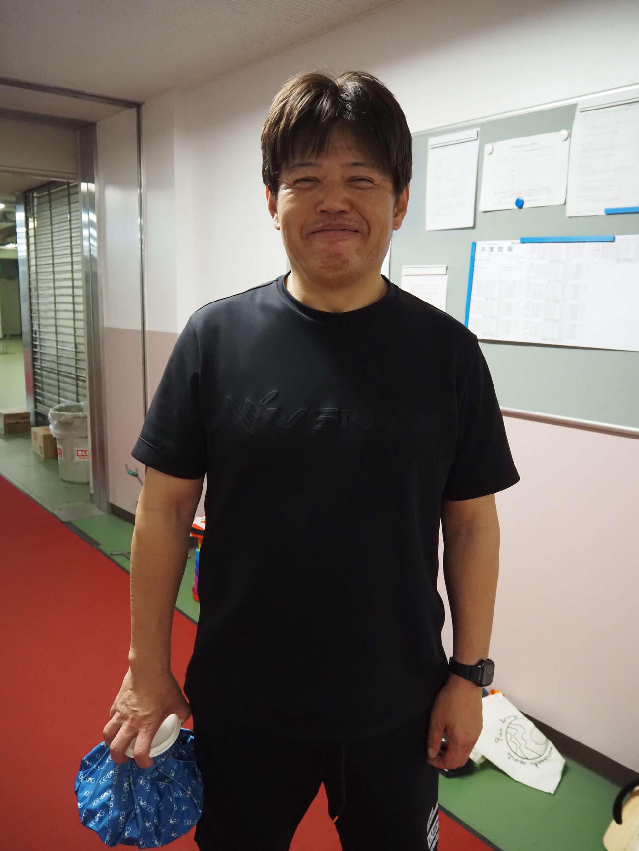 4着で決勝に進んだ井手尚治はニコニコ顔