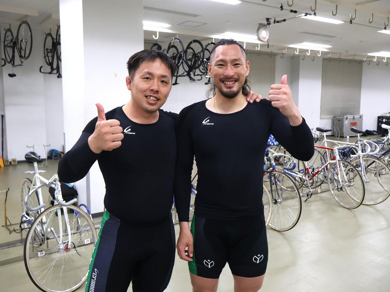 吉竹雄城（左）と吉田悟、それぞれ思い出の1ページに残るレースとなった