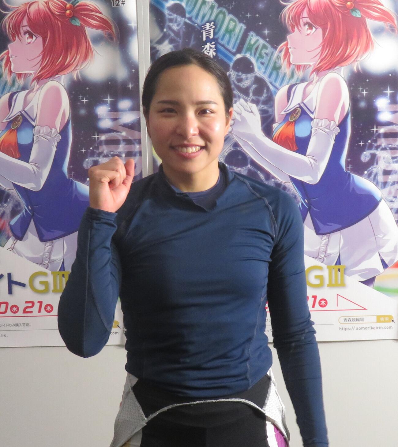 オープニングレースを快勝した当銘直美（撮影・栗田文人）
