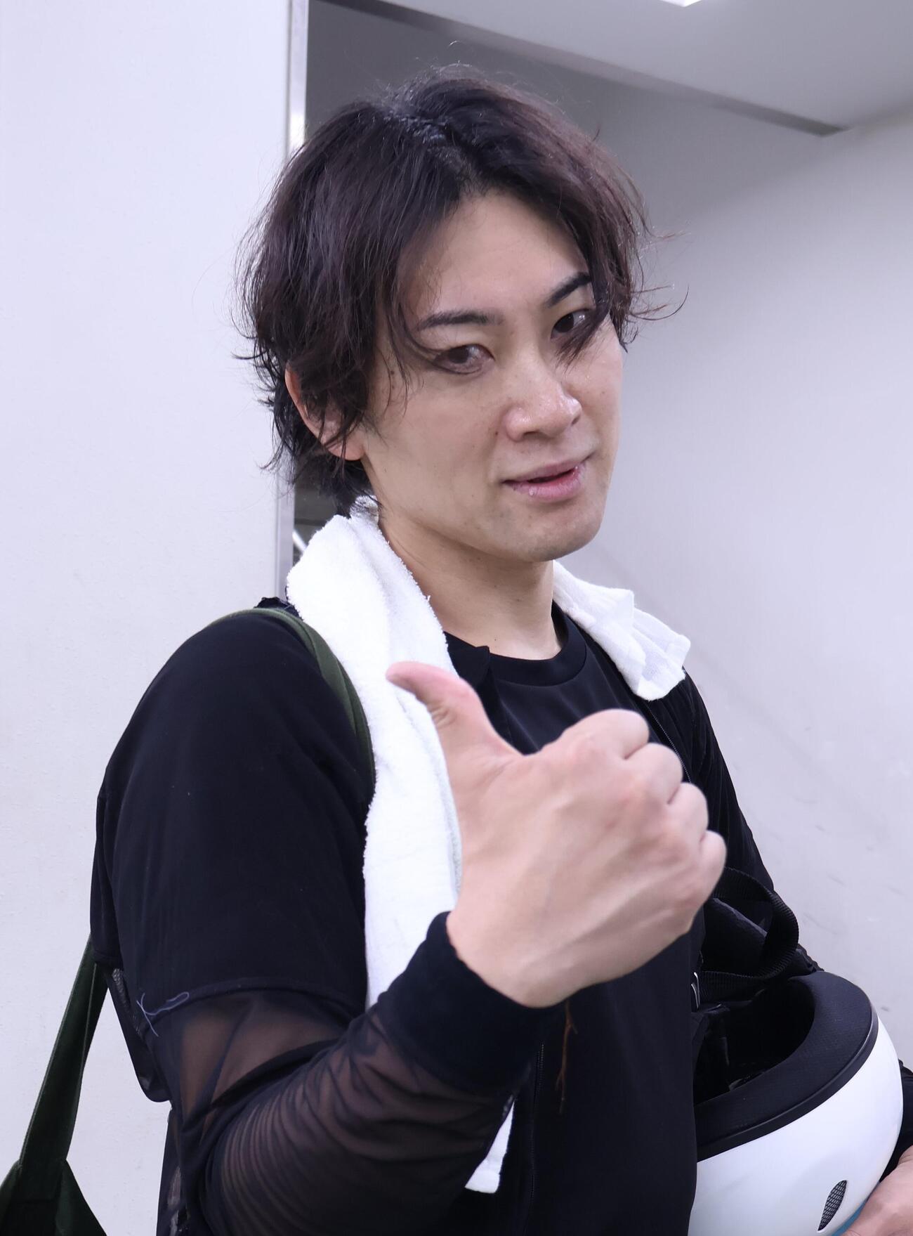 原田礼が1着でポイントアップに成功した