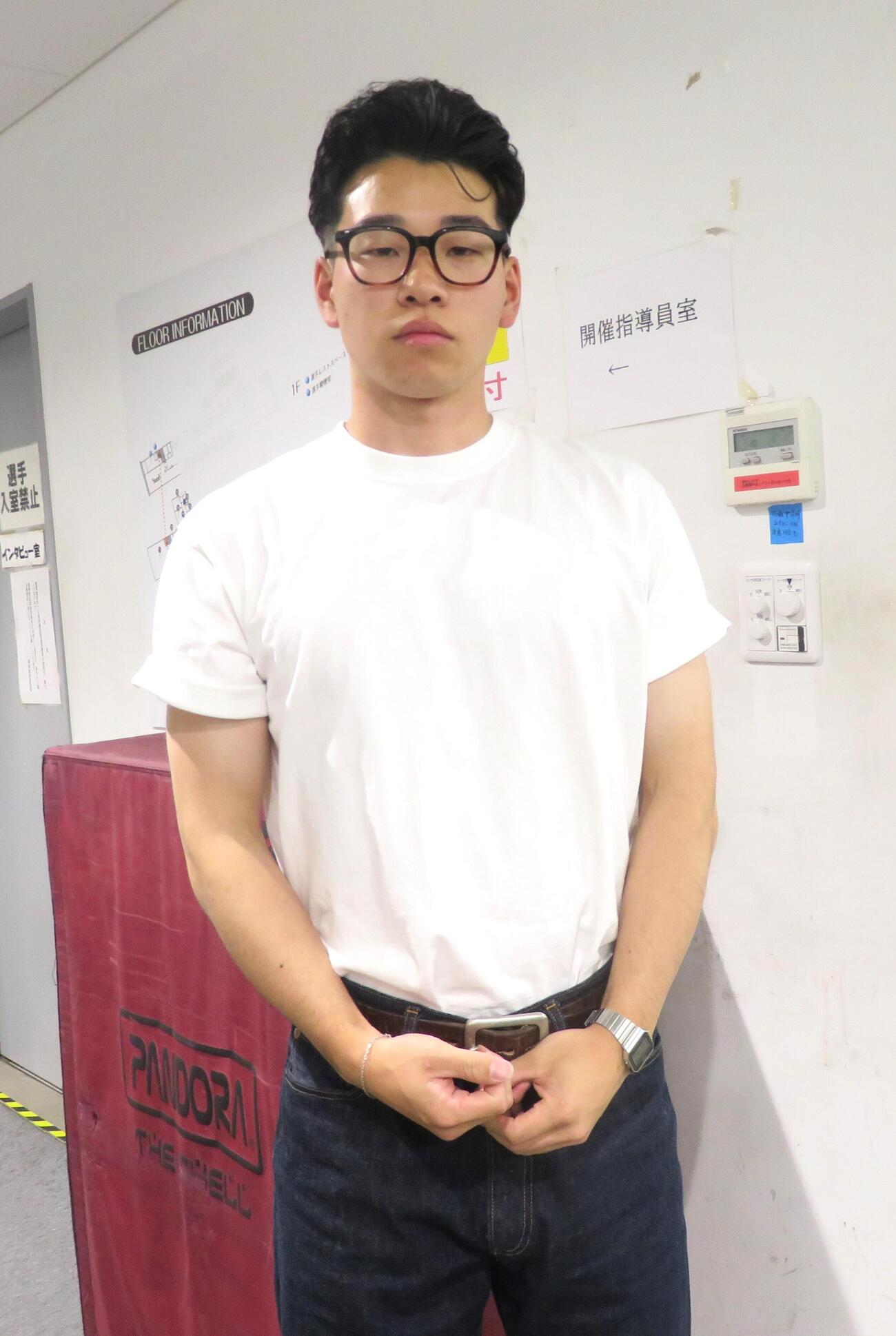 腰痛が癒えて状態上向きの徳永泰粋