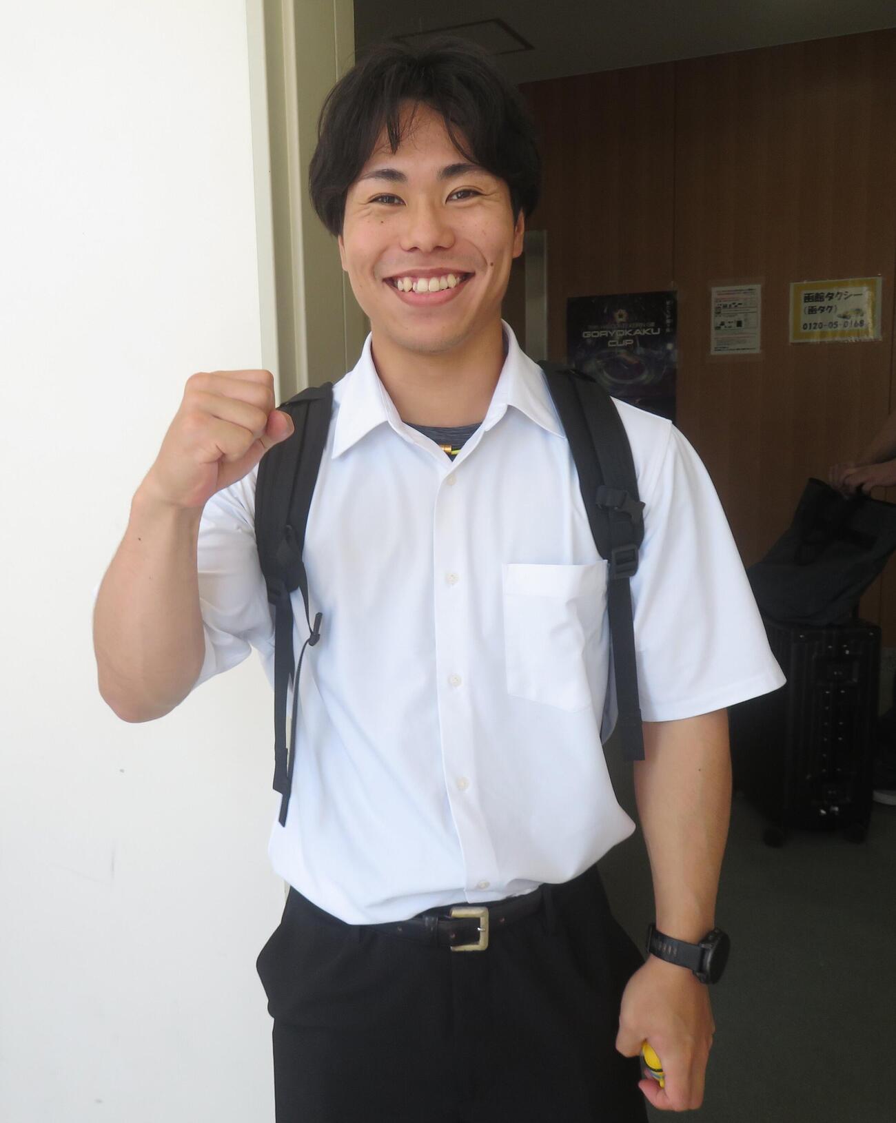 函館初参戦の松田安綱