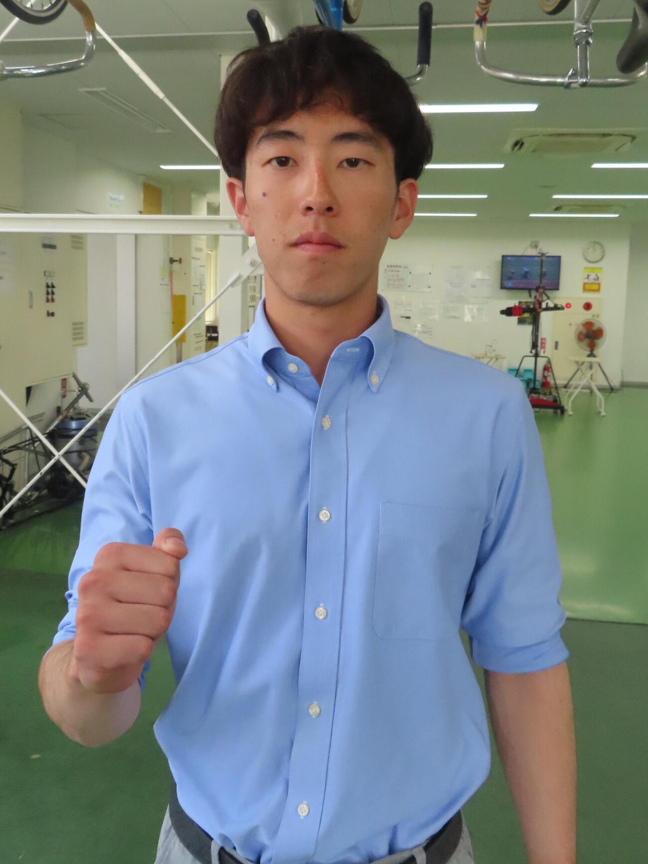 1、2班戦2戦目で初の準決進出を目指す真木寛斗
