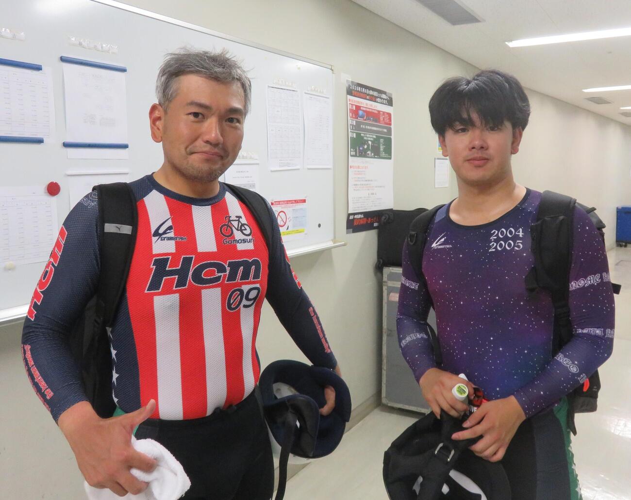 阿部凪汰（右）は初のライン決着に成長を実感。左は2着の小川辰徳