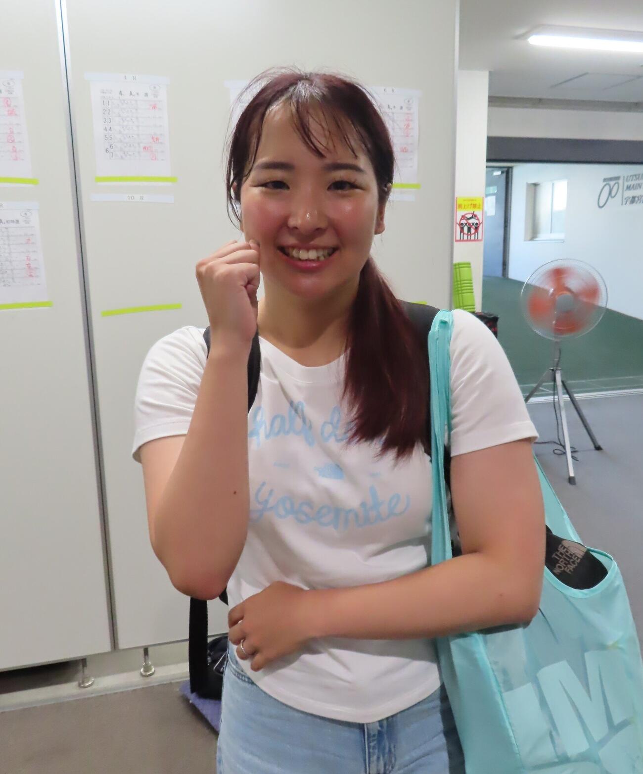 ガールズのシリーズリーダーを務める当銘沙恵美