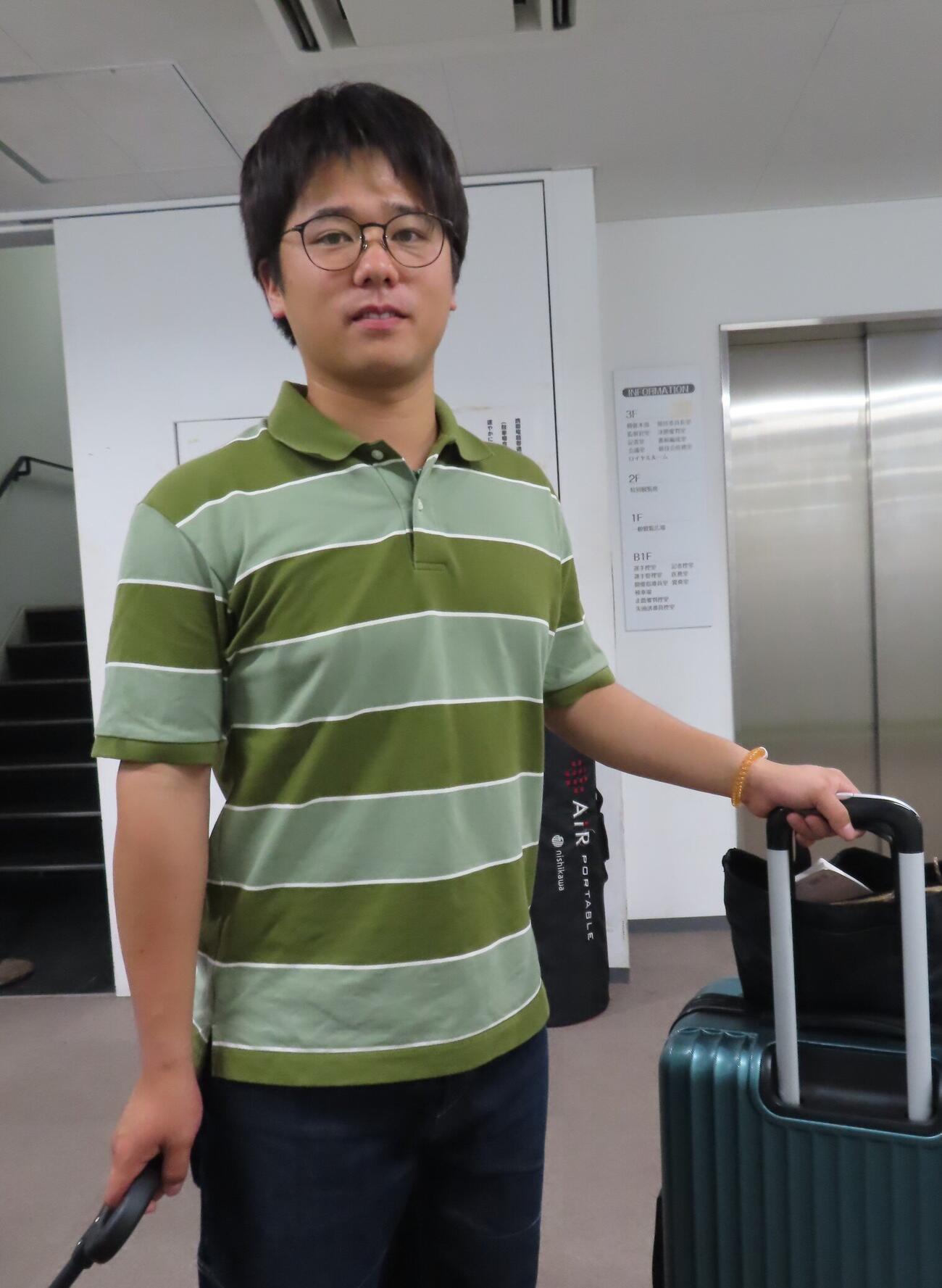 地元エースとして張り切る岡部陸斗