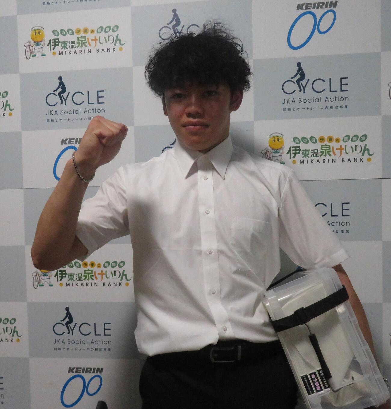 初の決勝進出を目指す新人山下季秦