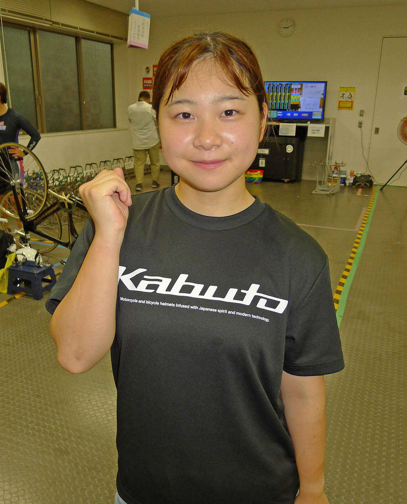 決勝進出に笑顔を見せる北津留千羽