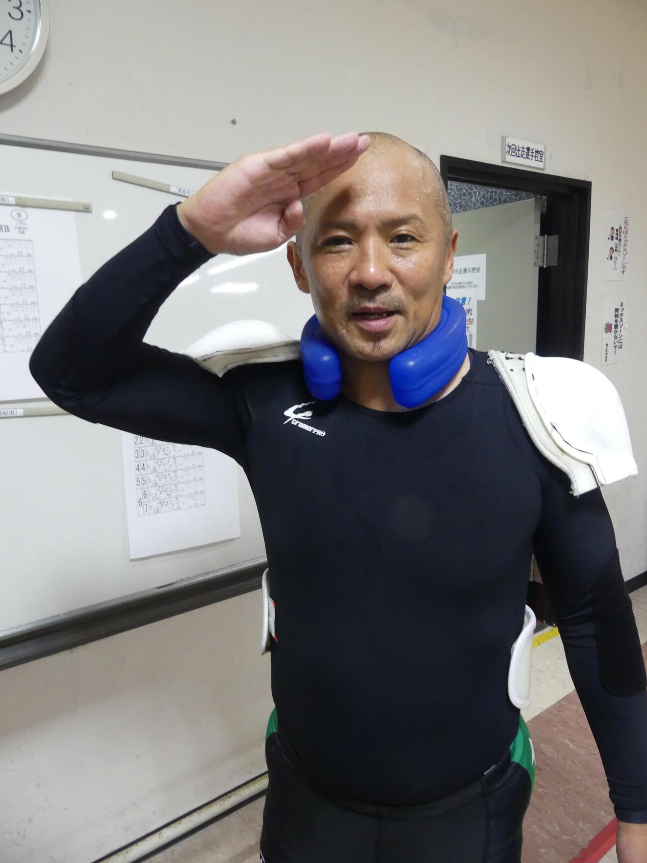 連勝で決勝に勝ち上がったベテランの中井大介