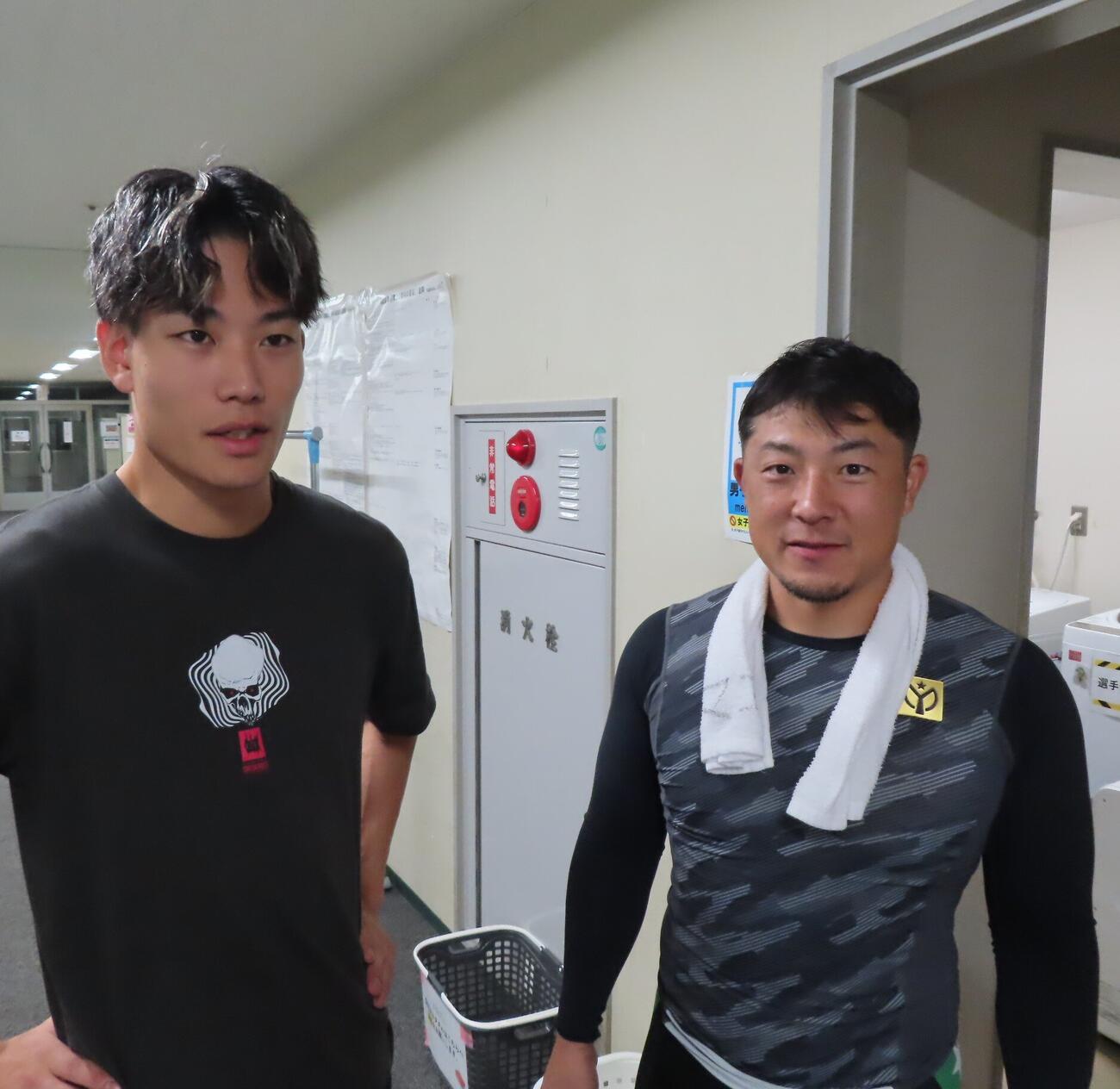 野中祐志（右）が今井希と連夜のワンツーを目指す
