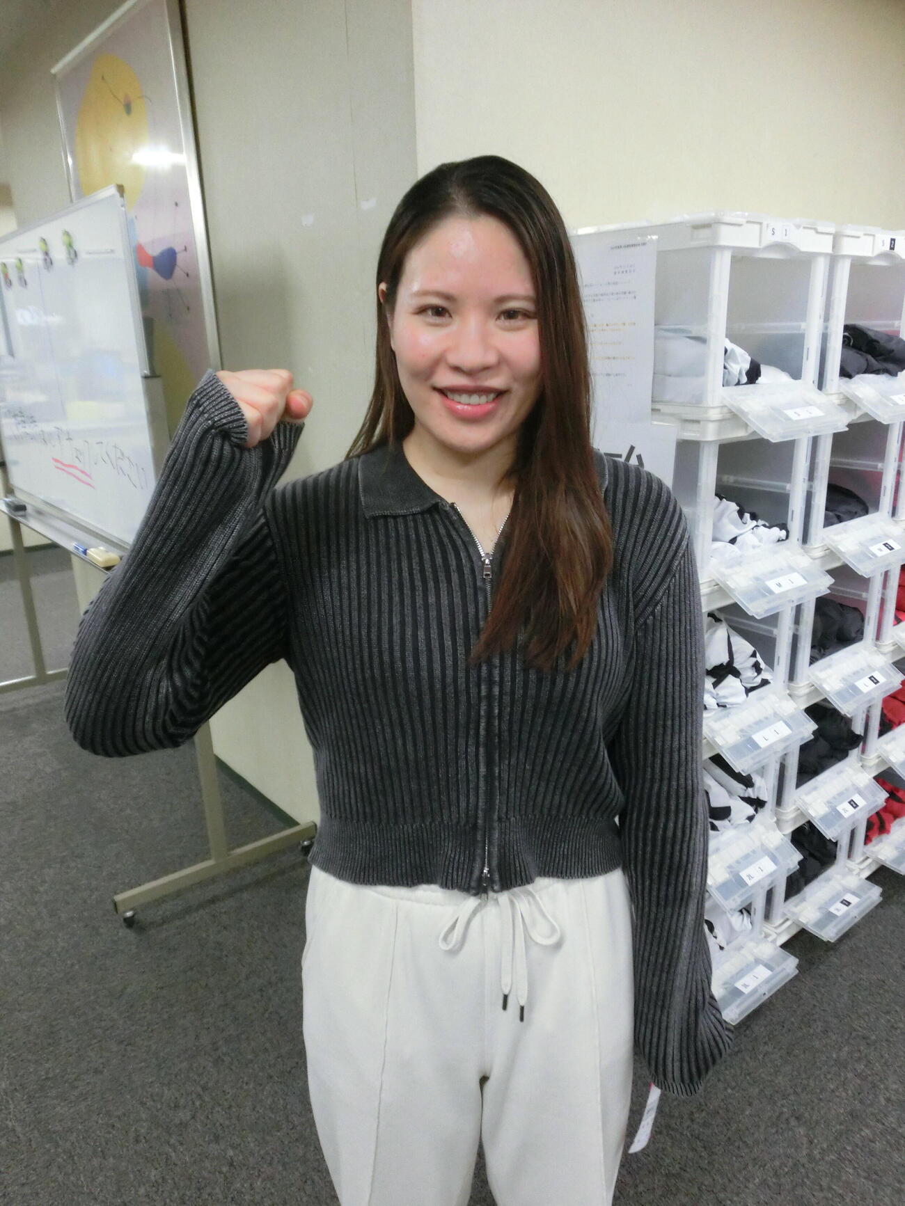 逆転で決勝進出を決めた石井貴子