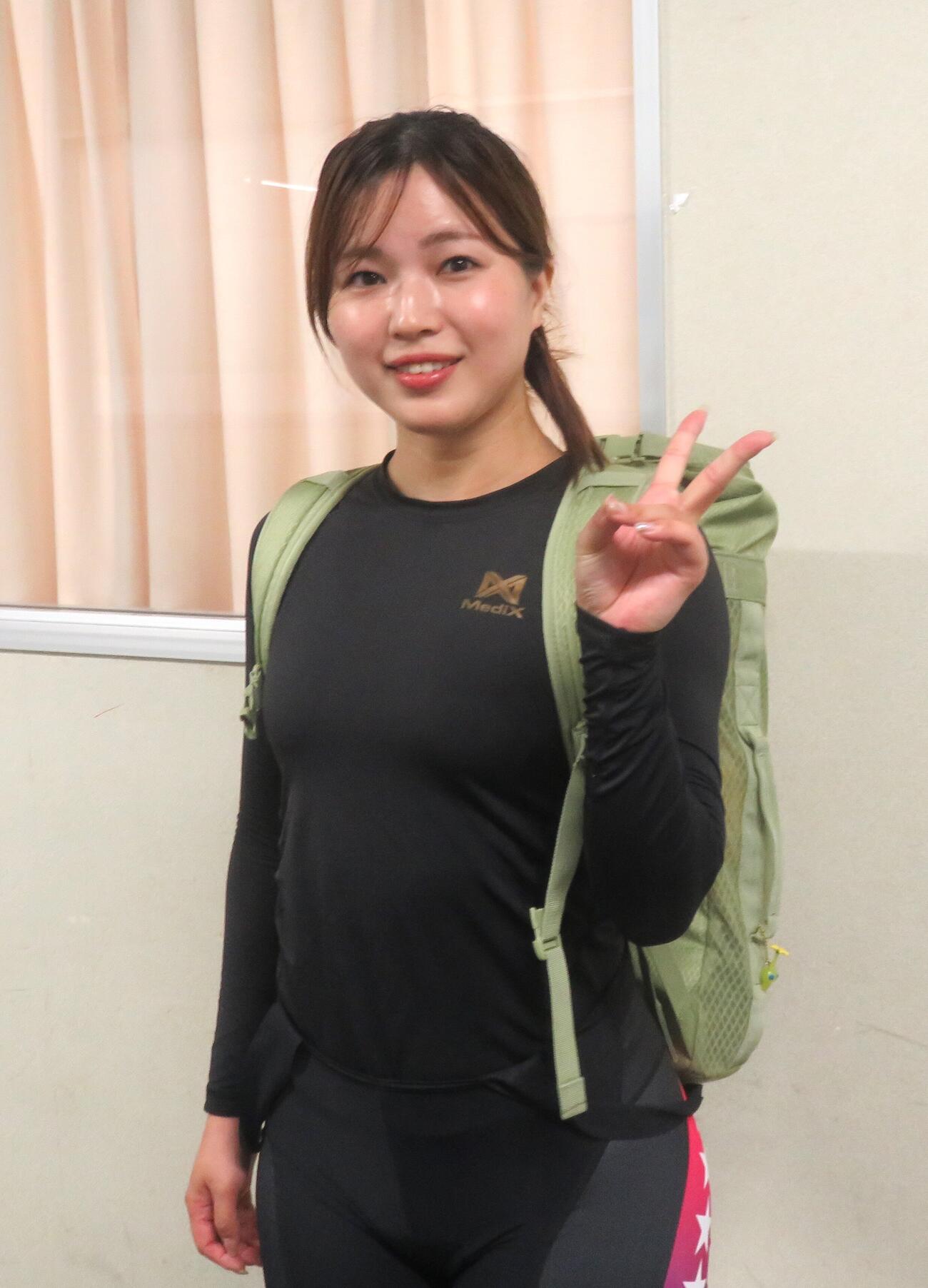 練習十分でレース運びに余裕が出ている荒川ひかり