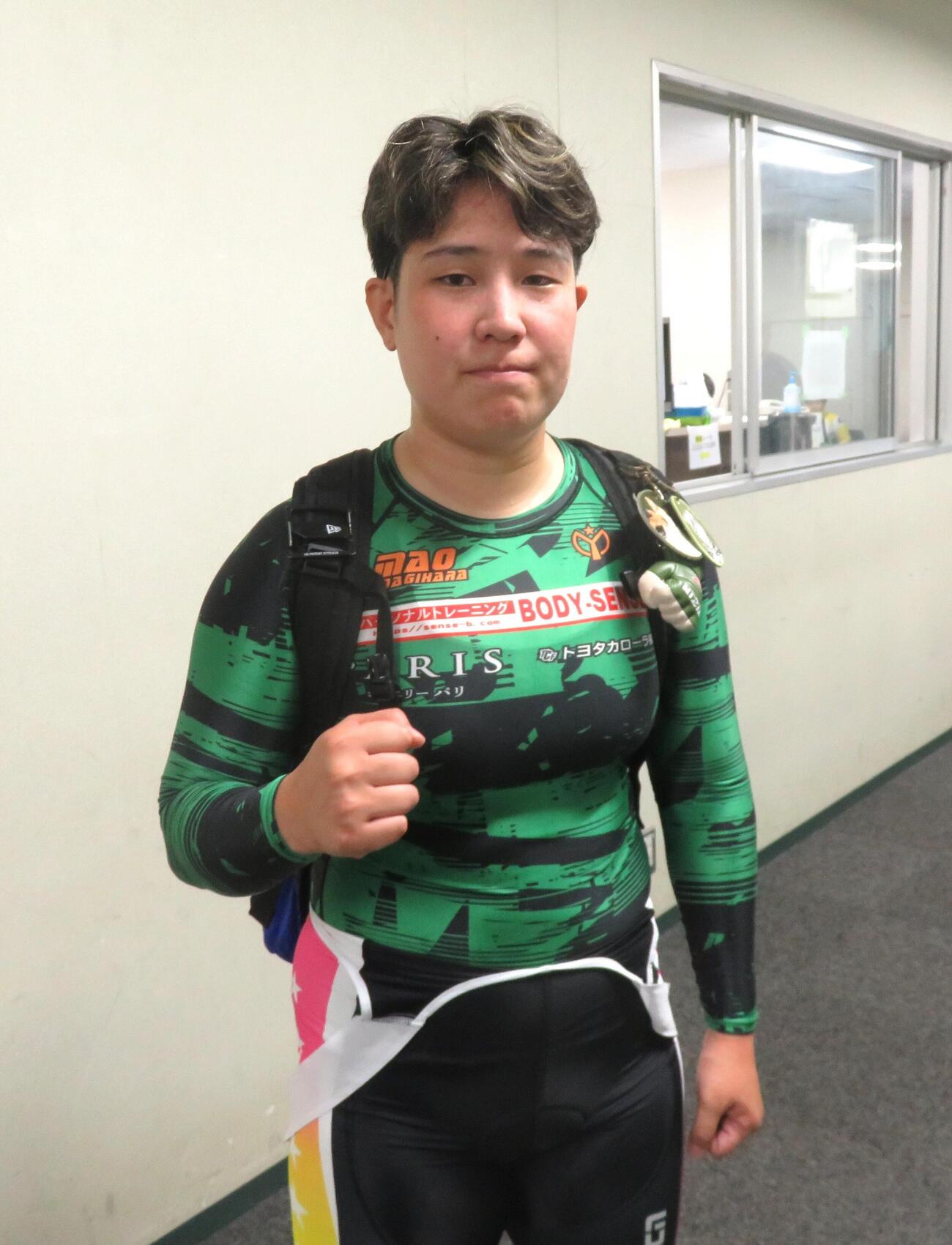 柳原真緒は自身の想像以上に自転車の進みがいい