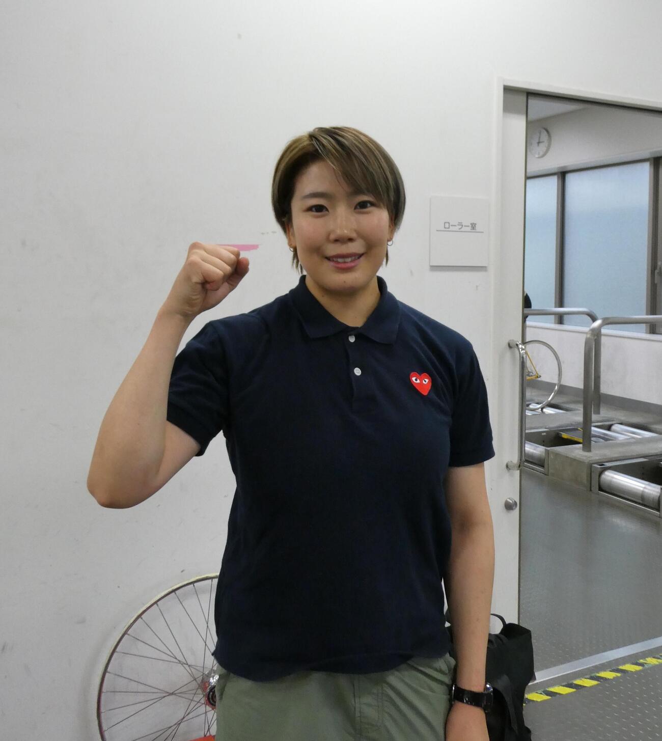 先を見据えたトレーニングに励む半田水晶