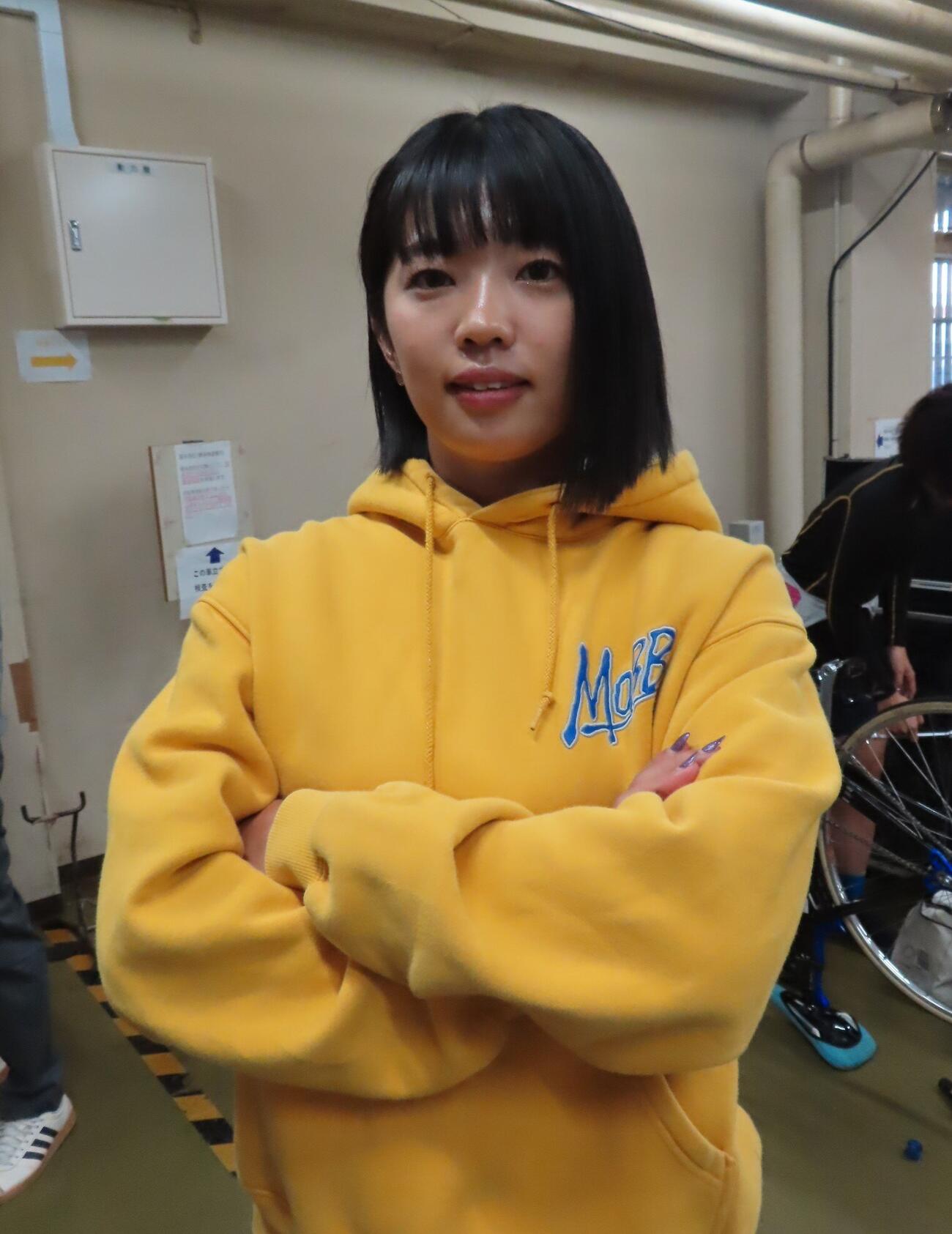 今開催のガールズで競走得点トップを誇る松井優佳
