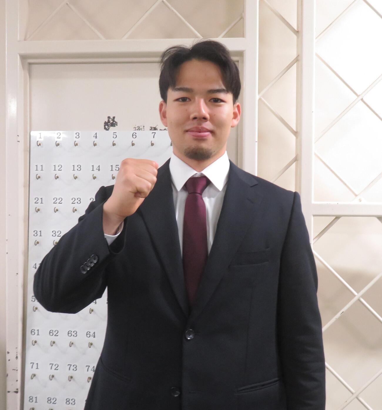 そろそろ優勝が欲しい新人の庄子琢心