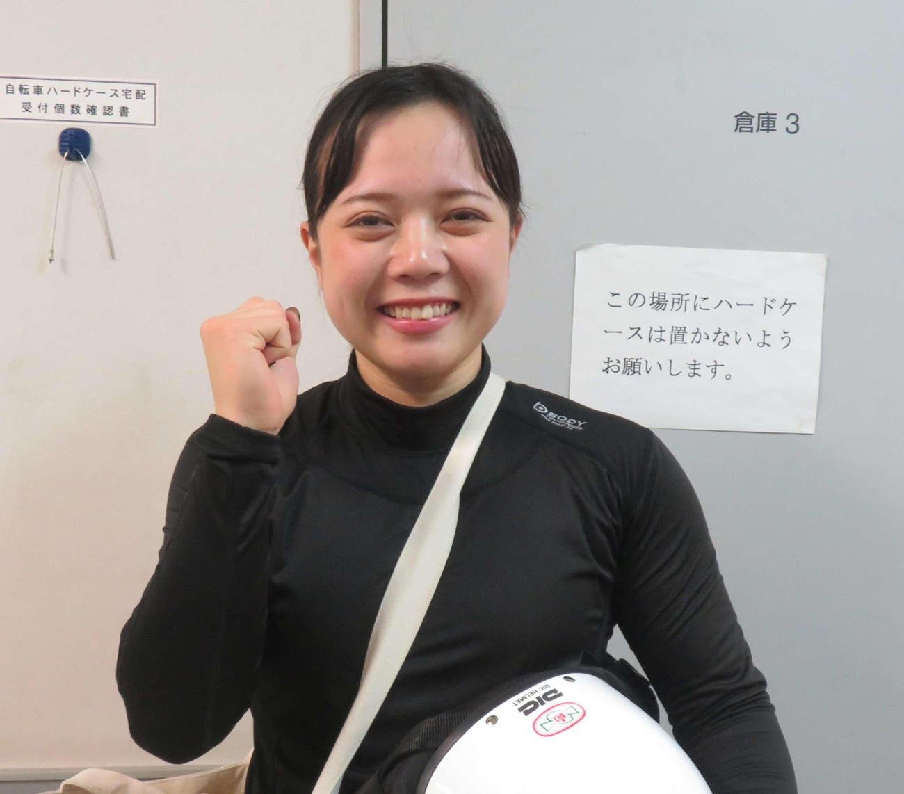連日、児玉碧衣に食い下がっている熊谷芽緯（撮影・栗田文人）