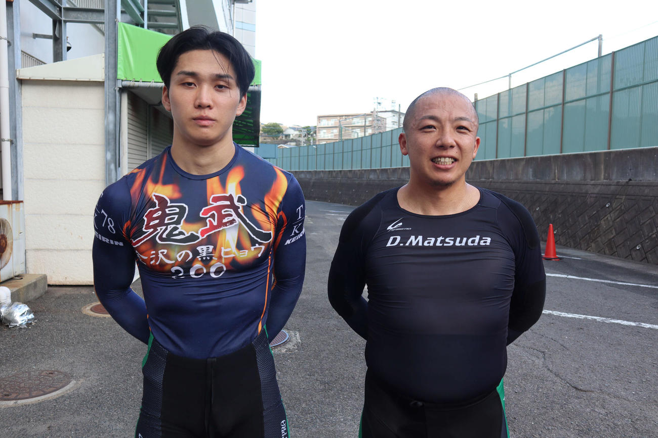 松田大、志田愛希飛（左）の師弟コンビが初連係でワンツー（撮影・音無剛）