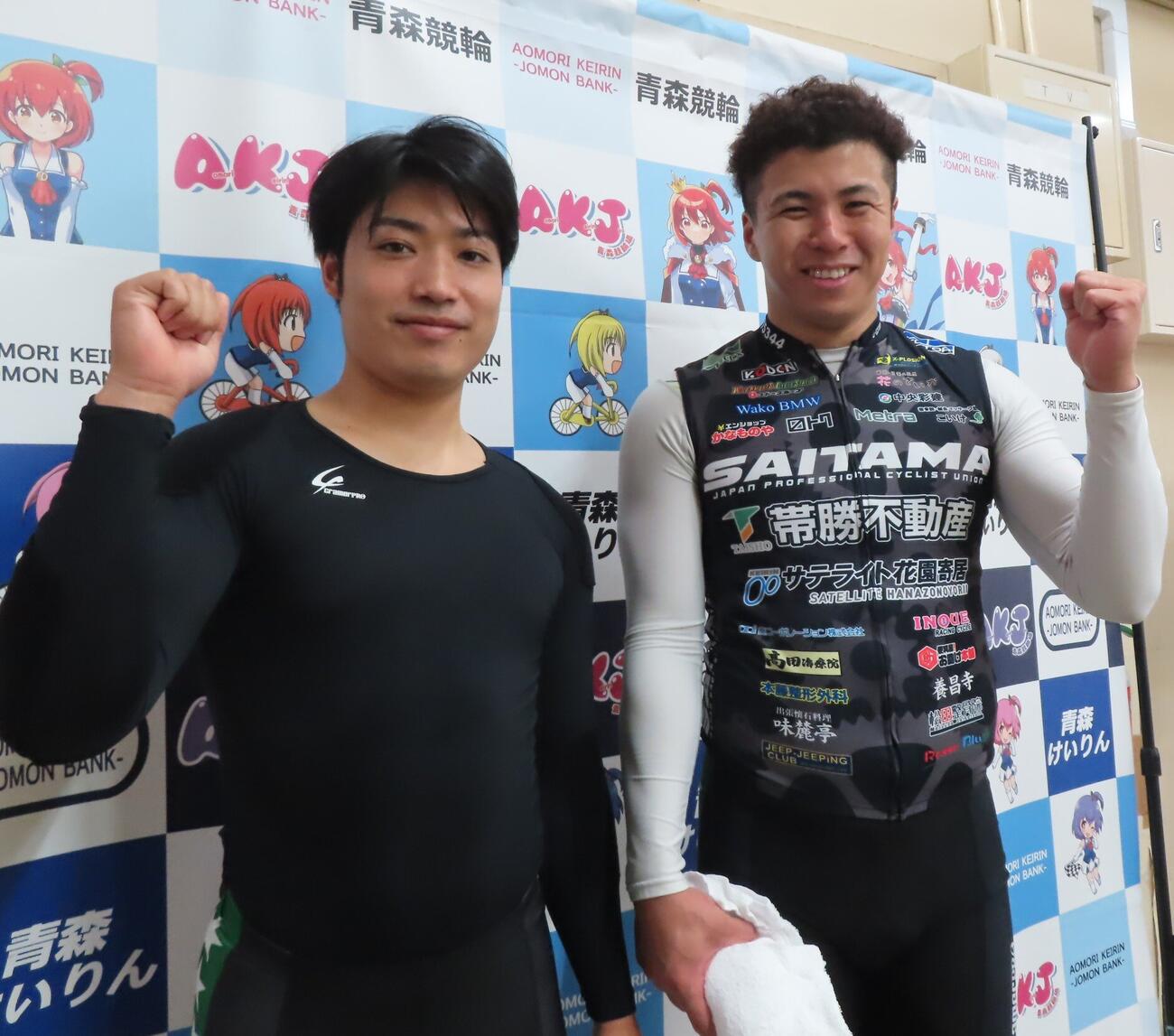 木村優駿（左）が荒木貴大と準決ワンツーの再現を狙う

