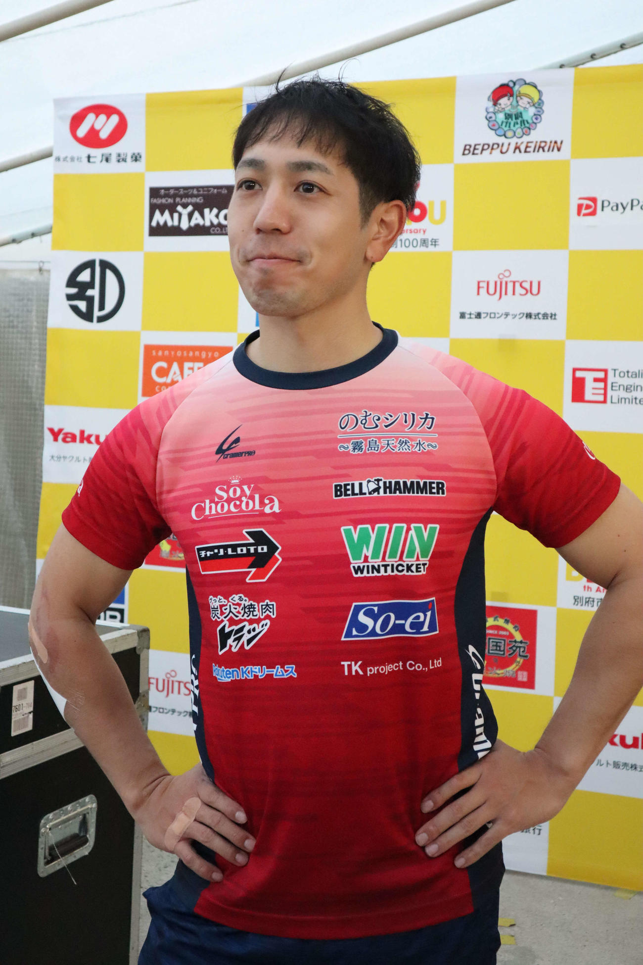 決勝で落車の松浦悠士だが幸いにも軽傷だった（撮影・音無剛）