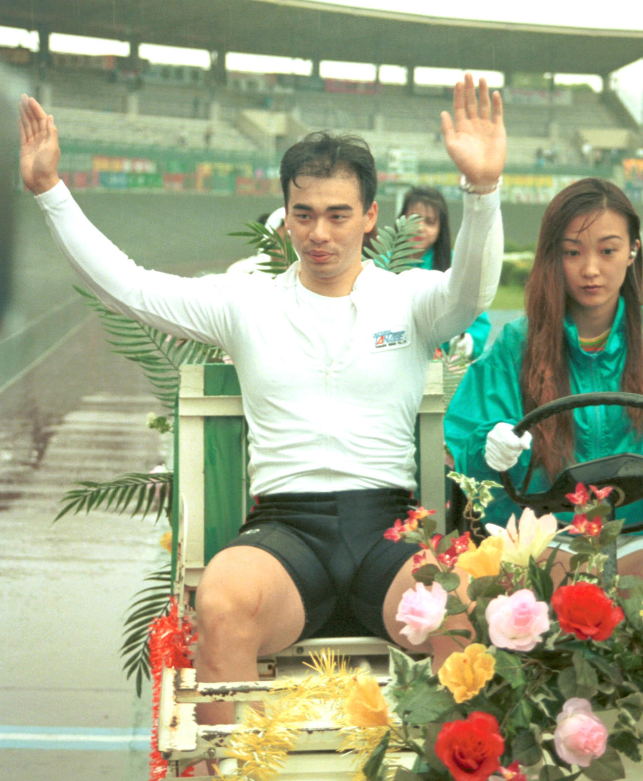 1997年6月3日、高松宮杯（現高松宮記念杯）で2年連続の完全Vを達成した吉岡稔真