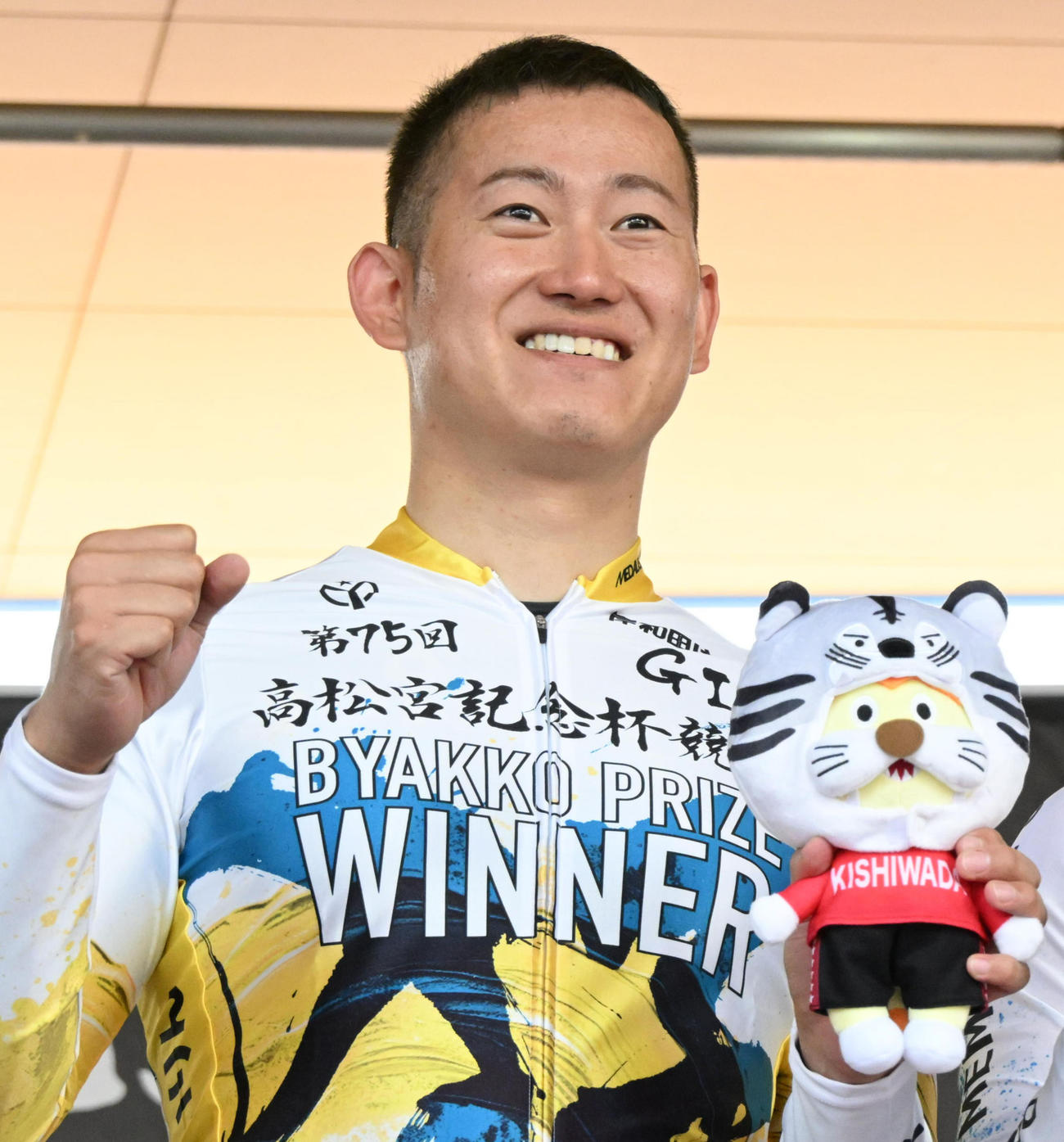 10Rで本紙本命の脇本雄太（撮影・石井愛子）