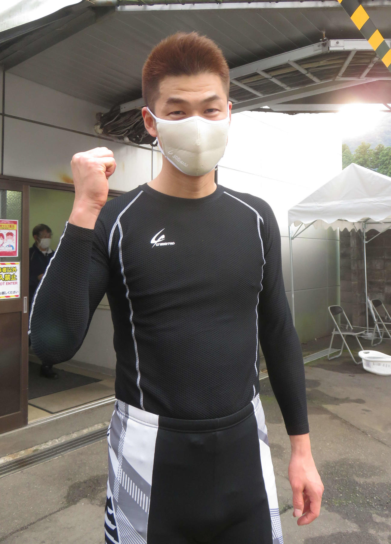 準地元でやる気をみなぎらせる木暮安由（撮影・栗田文人）