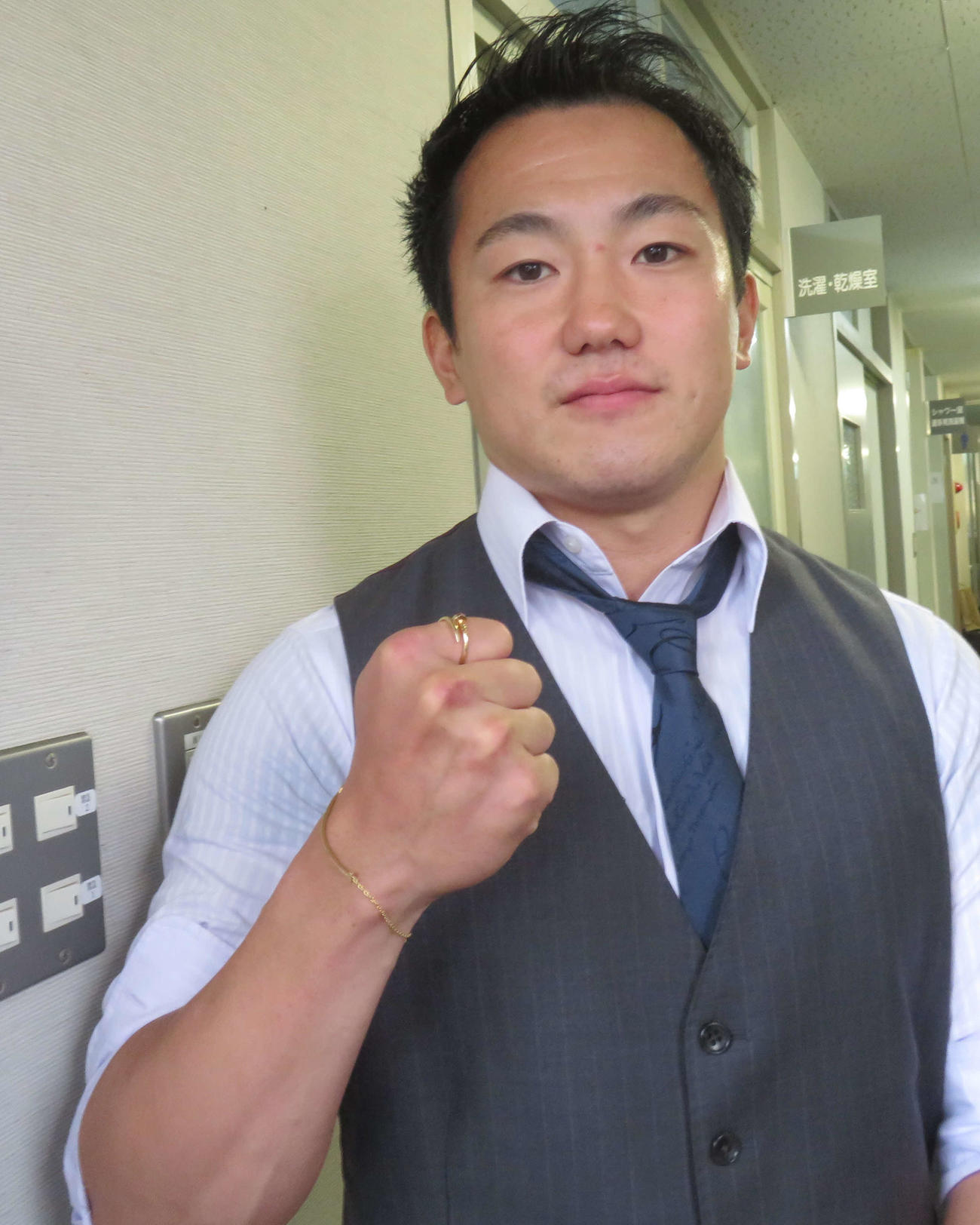 G1初出場の中釜章成（撮影・栗田文人）