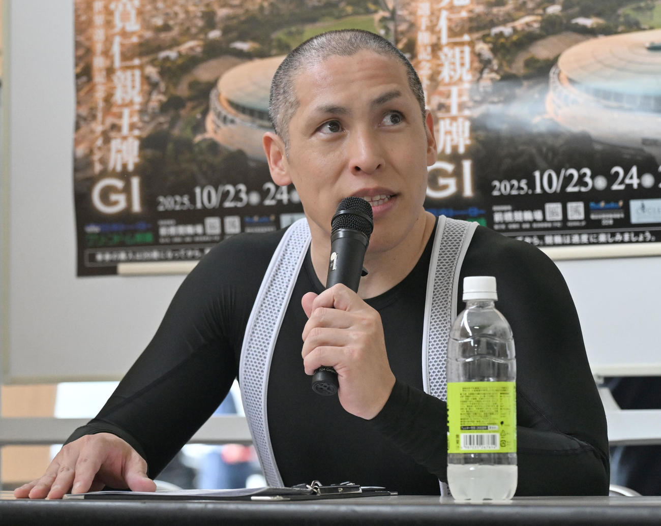 前橋競輪10R2次予、1着の河端（撮影・千葉一成）