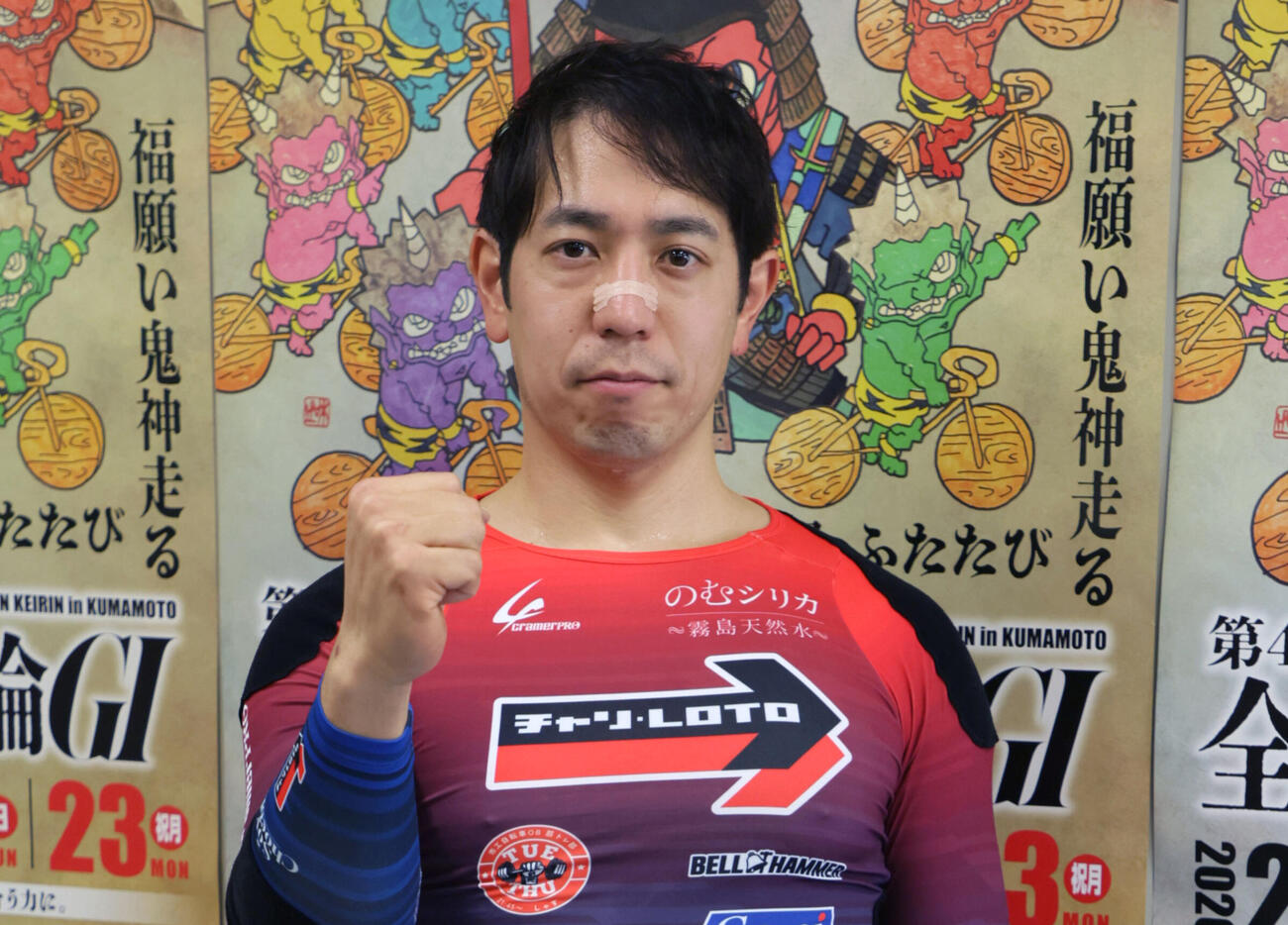 熊本12Rを制した松浦悠士（撮影・宮崎幸一）