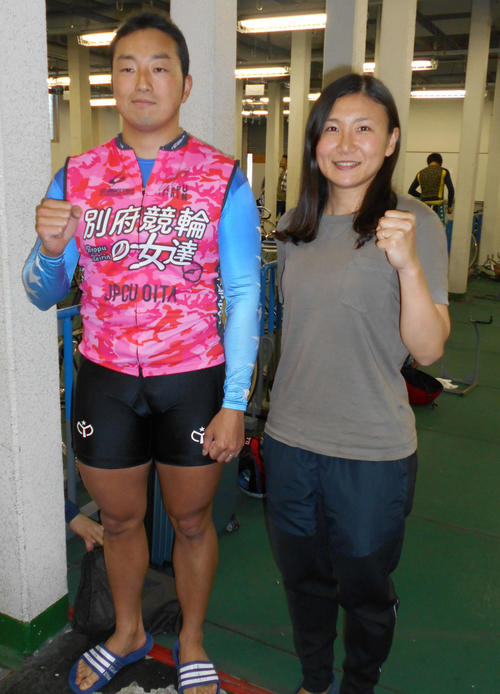 結婚後、初の夫婦参戦となった溝口香奈（右）と魚屋周成