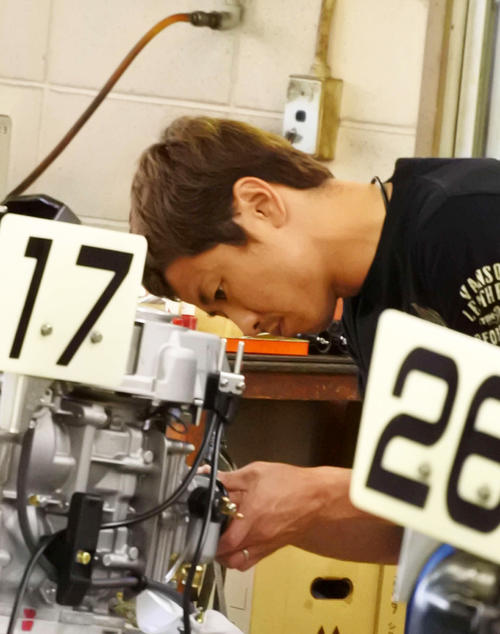 石野貴之がパワーアップに成功した。予選トップ通過へ視界は良好だ（撮影・川尻将志）