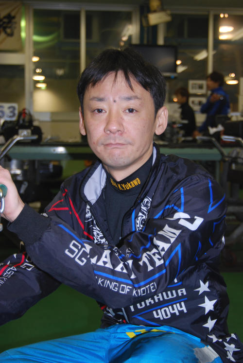 予選トップ通過を決めた湯川浩司