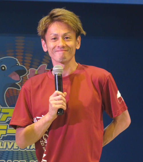 井口佳典がトークショーに登場、住之江ナイターグランプリ出場に向けて抱負を語った