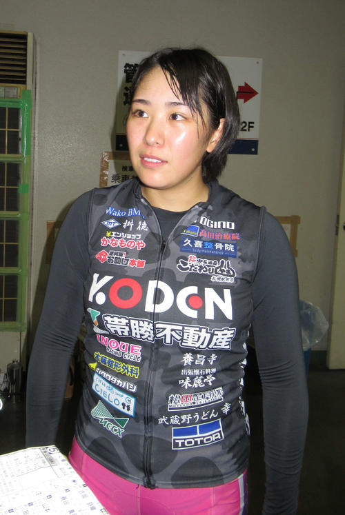 116期の新井美菜は決勝進出を逃したがレースセンスは光った（撮影・山田敏明）