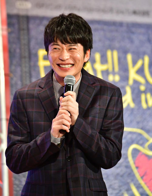 トークショーに登場した田中圭（撮影・外山鉄司）