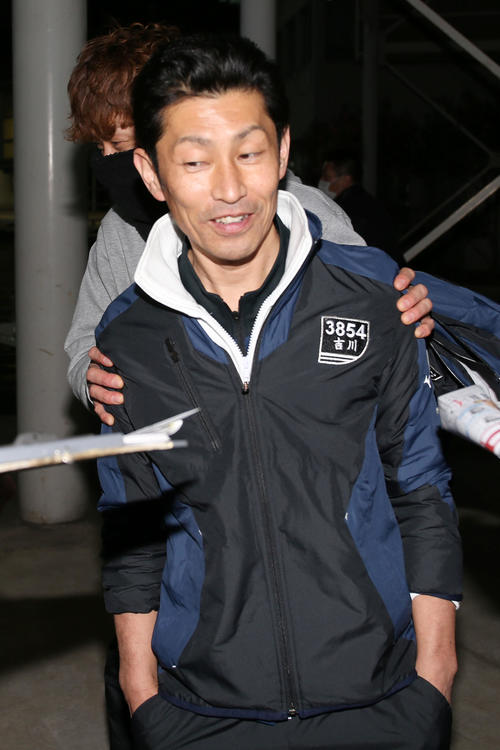 グランプリ優勝戦に滑り込んだ吉川元浩（撮影・上山淳一）